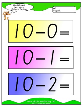 İşlemler yaprak test